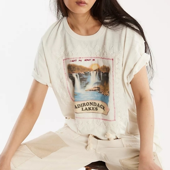 Free People Tops - Free People We The Free Misty Morning Tee NWOT